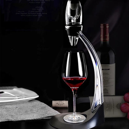 Deluxe Pourer and Decanter Tower Stand Set