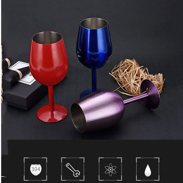 Stainless Steel Wine Glass 16 oz