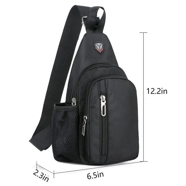 Sling Backpack Crossbody Bag With Earphone Hole