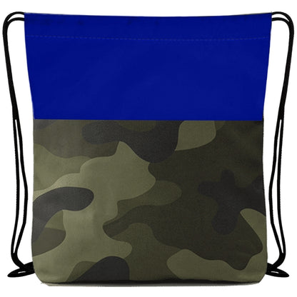 Budget Custom Colored Camo Drawstring Tote Bag-BG