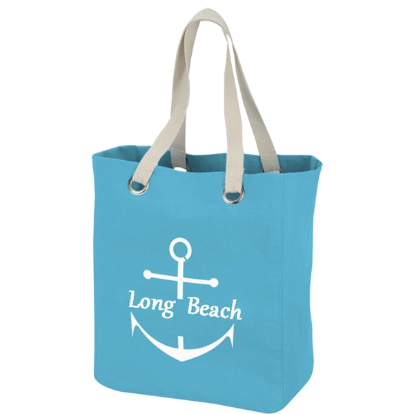 Budget Custom Vibrant Cotton Canvas Tote Bag