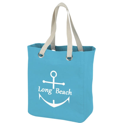 Budget Custom Vibrant Cotton Canvas Tote Bag