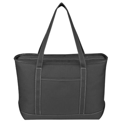 Budget Custom Large Cotton Canvas Yacht Tote Bag