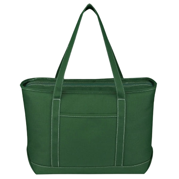 Budget Custom Large Cotton Canvas Yacht Tote Bag