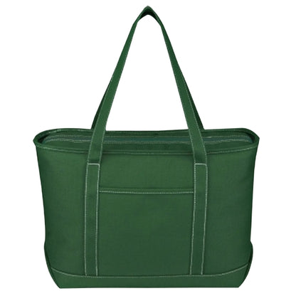 Budget Custom Large Cotton Canvas Yacht Tote Bag