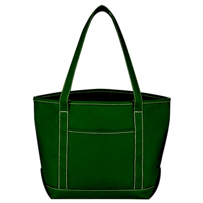 Budget Custom Medium Cotton Canvas Yacht Tote Bag
