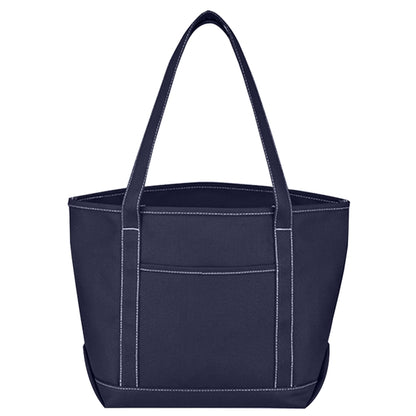 Budget Custom Medium Cotton Canvas Yacht Tote Bag