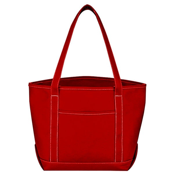 Budget Custom Medium Cotton Canvas Yacht Tote Bag