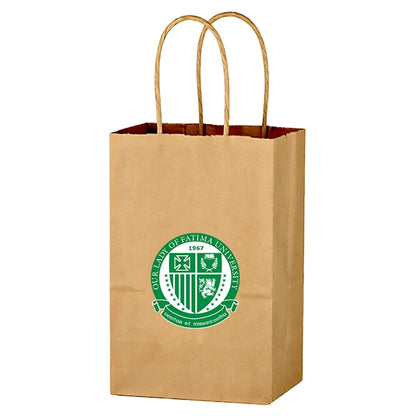 Budget Custom Kraft Paper Brown Shopping Bag-BG