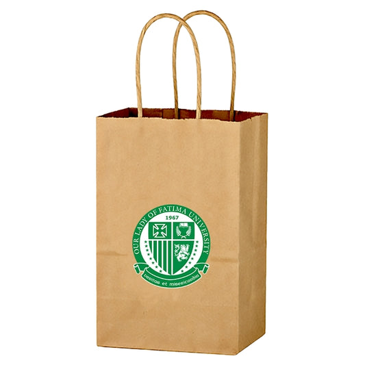 Budget Custom Kraft Paper Brown Shopping Bag-BG