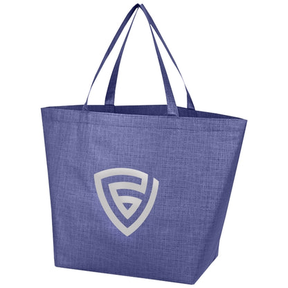 Budget Custom Crosshatched Non Woven Tote Bag - BG