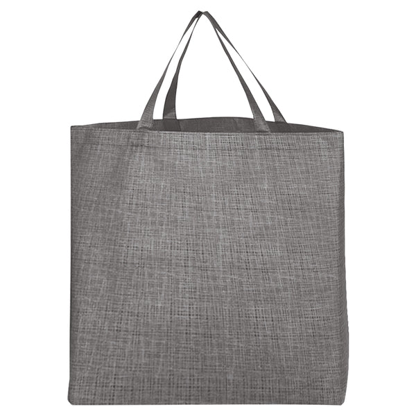 Budget Custom Crosshatched Non Woven Tote Bag - BG