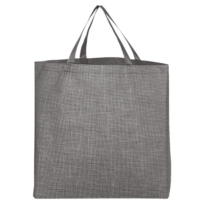 Budget Custom Crosshatched Non Woven Tote Bag - BG