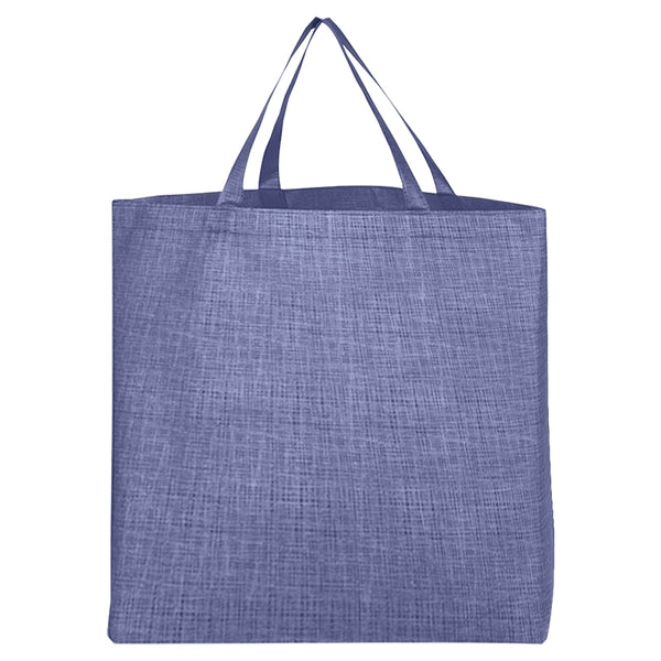Budget Custom Crosshatched Non Woven Tote Bag - BG