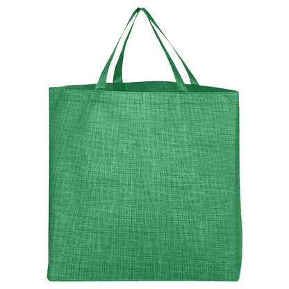 Budget Custom Crosshatched Non Woven Tote Bag - BG