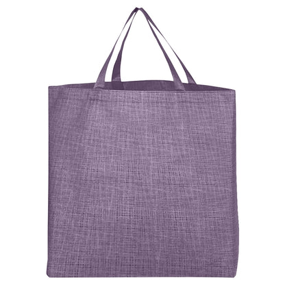 Budget Custom Crosshatched Non Woven Tote Bag - BG
