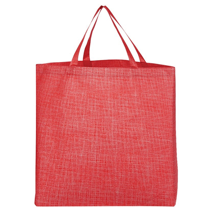Budget Custom Crosshatched Non Woven Tote Bag - BG