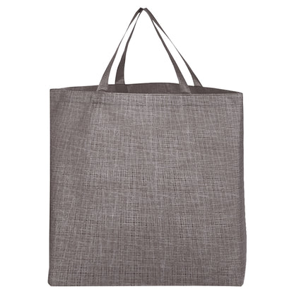 Budget Custom Crosshatched Non Woven Tote Bag - BG