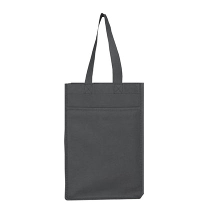 Budget Custom Non Woven 4 Bottle Wine Tote Bag-BG