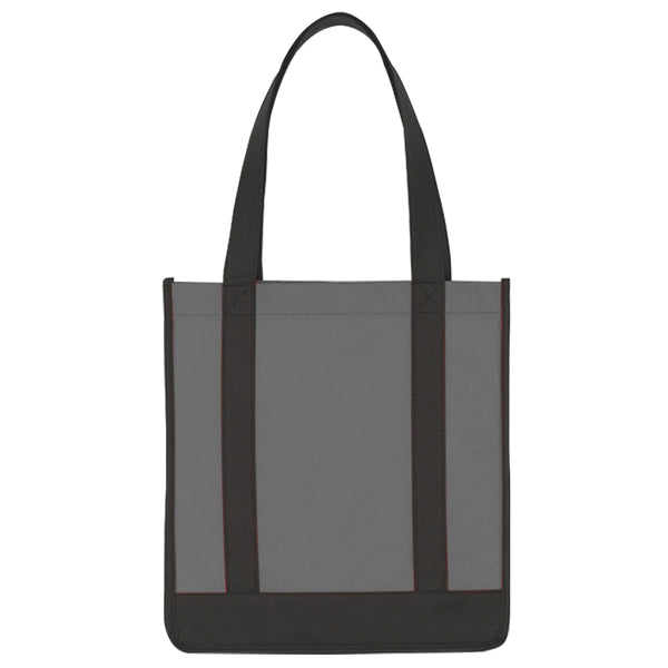 Budget Custom Non Woven Two Tone Shopper Tote Bag