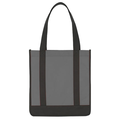 Budget Custom Non Woven Two Tone Shopper Tote Bag