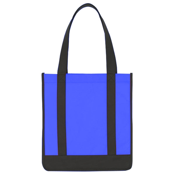 Budget Custom Non Woven Two Tone Shopper Tote Bag