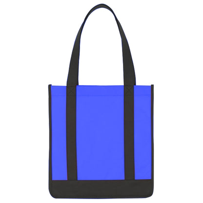 Budget Custom Non Woven Two Tone Shopper Tote Bag