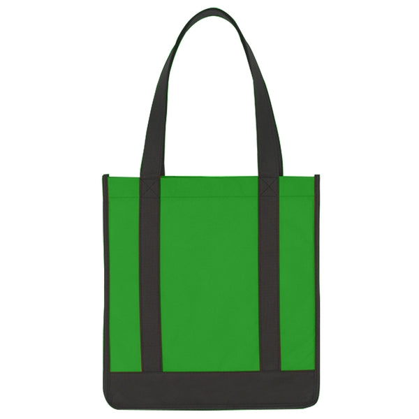 Budget Custom Non Woven Two Tone Shopper Tote Bag