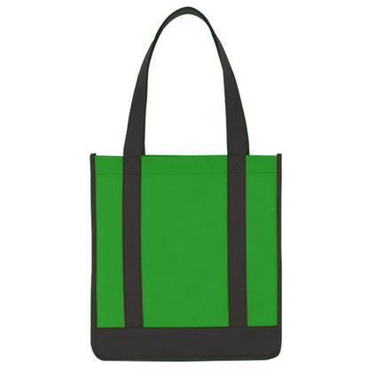 Budget Custom Non Woven Two Tone Shopper Tote Bag