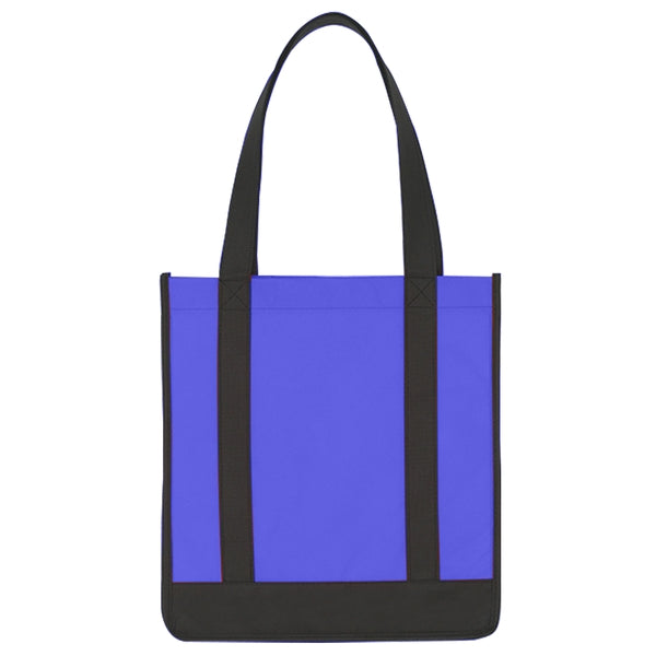 Budget Custom Non Woven Two Tone Shopper Tote Bag
