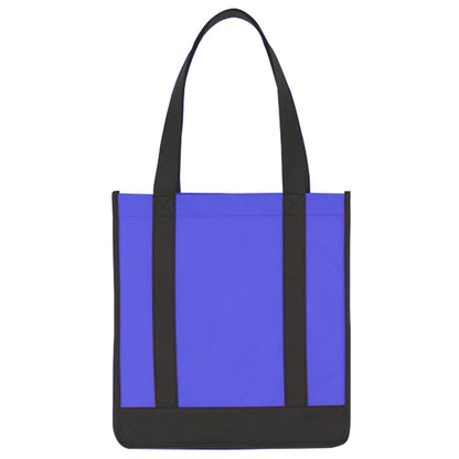 Budget Custom Non Woven Two Tone Shopper Tote Bag