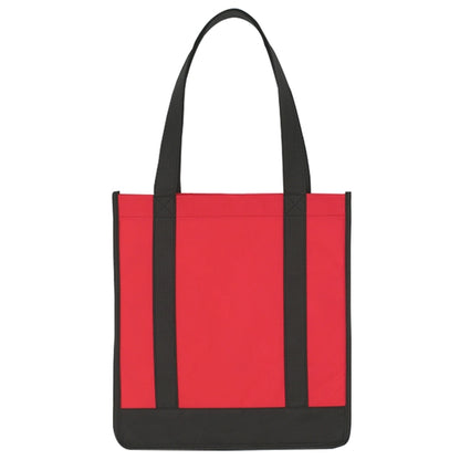 Budget Custom Non Woven Two Tone Shopper Tote Bag