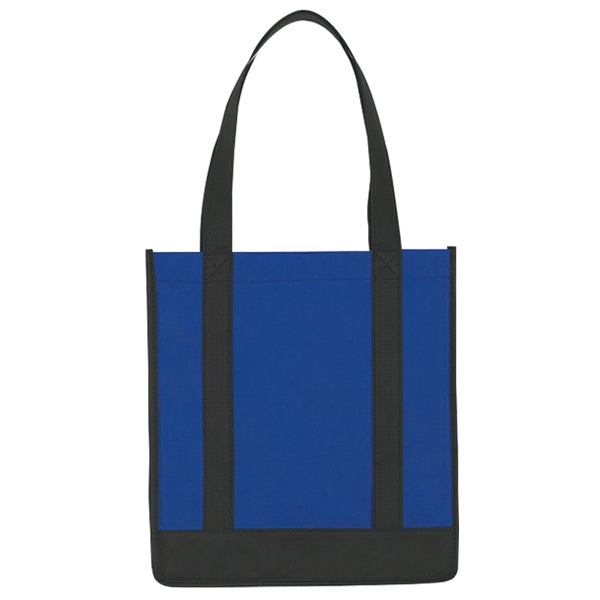 Budget Custom Non Woven Two Tone Shopper Tote Bag