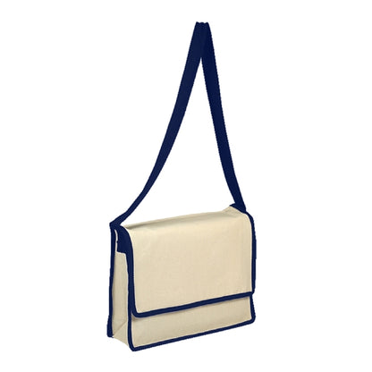 10 oz. Cotton Canvas Eco-Friendly Messanger Bag w/ Handles