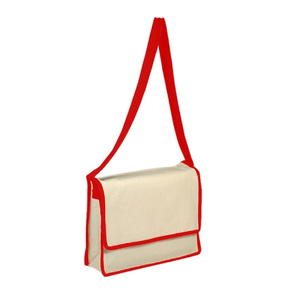 10 oz. Cotton Canvas Eco-Friendly Messanger Bag w/ Handles