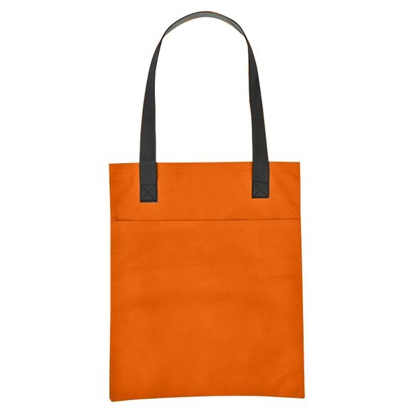 Budget Custom Non Woven Turnabout Brochure Tote Bag
