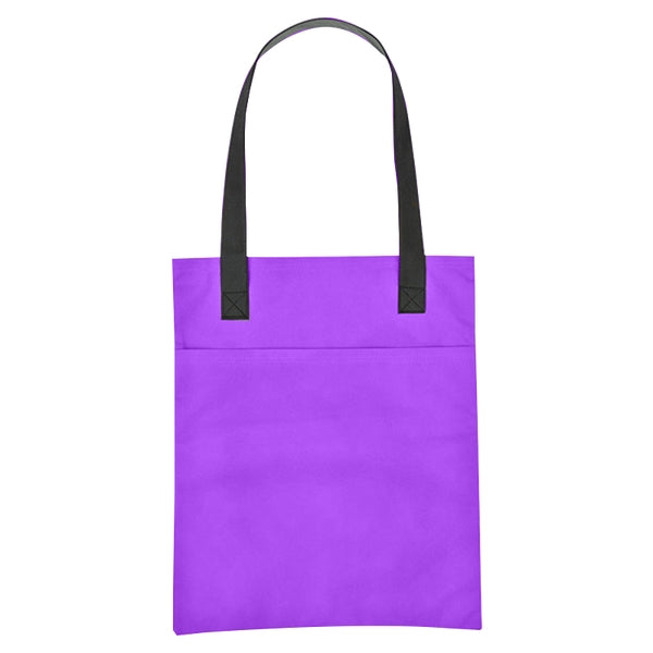 Budget Custom Non Woven Turnabout Brochure Tote Bag