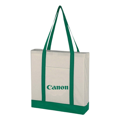 Budget Custom Non Woven Tote Bag with Trim Colors