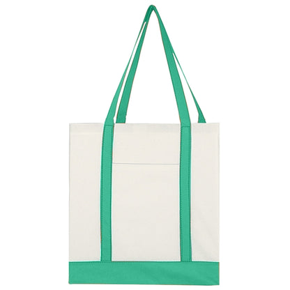 Budget Custom Non Woven Tote Bag with Trim Colors