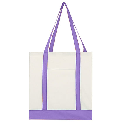 Budget Custom Non Woven Tote Bag with Trim Colors