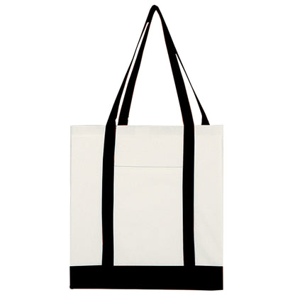 Budget Custom Non Woven Tote Bag with Trim Colors