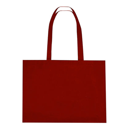Non Woven Shopper Tote Bag With Hook & Loop Closure - BG