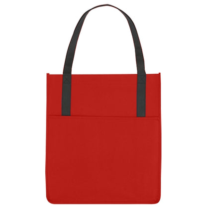 Budget Custom Non Woven Shoppers Pocket Tote Bag