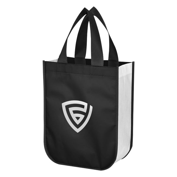 Budget Custom Shiny Non-Woven Shopper Tote Bag