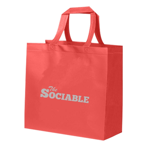 Budget Custom Heat Sealed Non Woven Grande Tote Bag