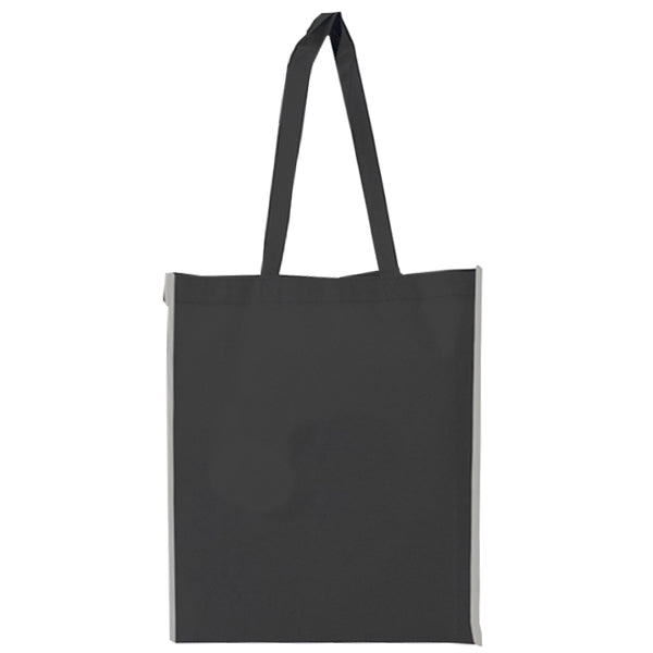 Budget Custom Non Woven Reflective Edge Tote Bag