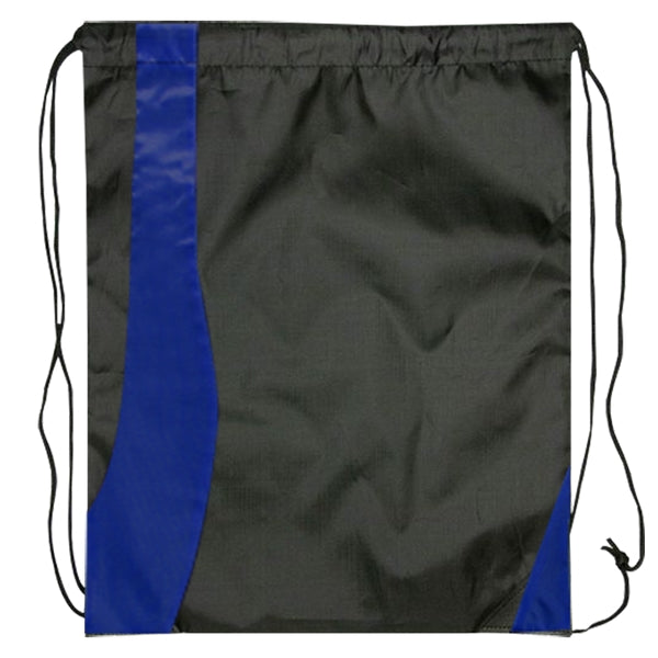Budget Custom Two Tone Wavy Drawstring Tote Bag