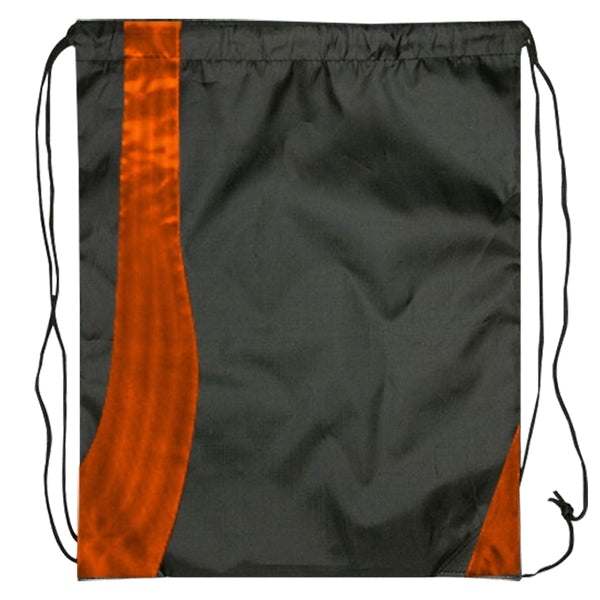 Budget Custom Two Tone Wavy Drawstring Tote Bag