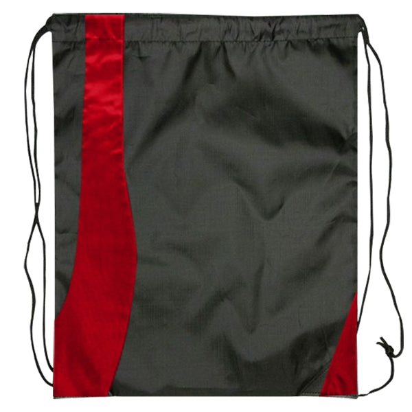 Budget Two Tone Wavy Drawstring Tote Bag