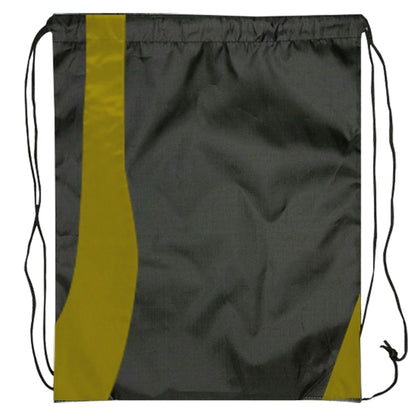 Budget Custom Two Tone Wavy Drawstring Tote Bag